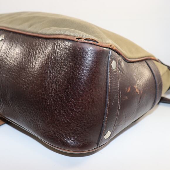 Palmer Trading Co. Leather & Canvas Messenger Bag Satchel USA - Picture 5 of 9